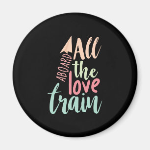 Couple Gift All The Love Train Magnet