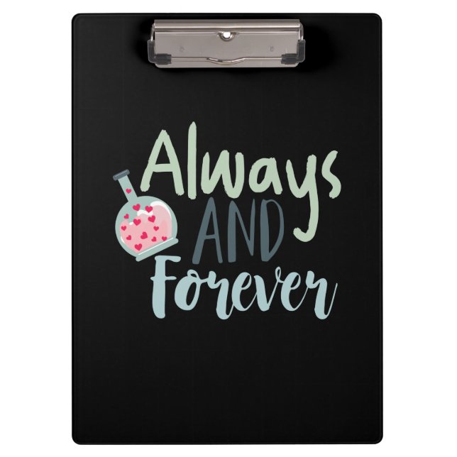 Couple Gift Always And Forever Clipboard (Front)