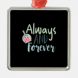 Couple Gift Always And Forever Metal Tree Decoration