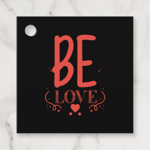 Couple Gift Be Love Favour Tags