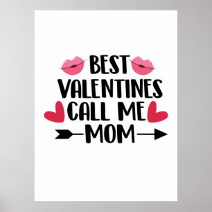 Couple Gift Best Valentines Call Me Mum Poster