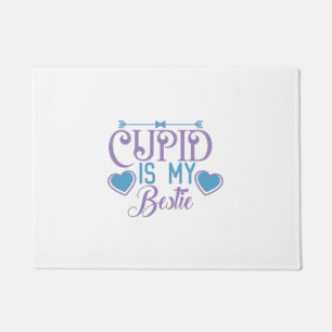 Couple Gift Cupid Is My Bestie Doormat