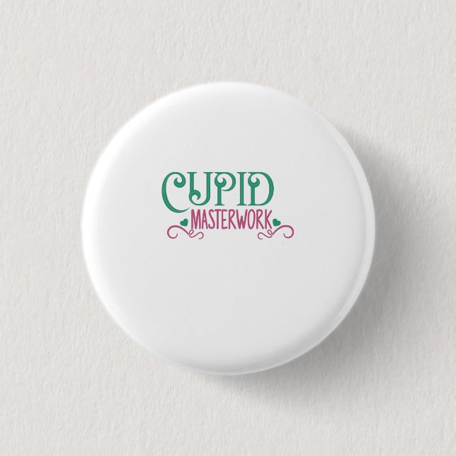 Couple Gift Cupid Masterwork 3 Cm Round Badge (Front)