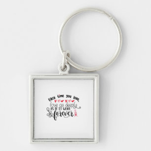 Couple Gift Each Time You Love Forever Key Ring