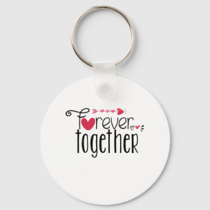 Couple Gift Forever Together Key Ring