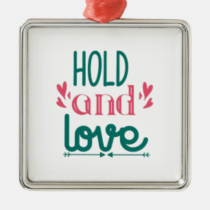 Couple Gift Hold And Love Metal Tree Decoration