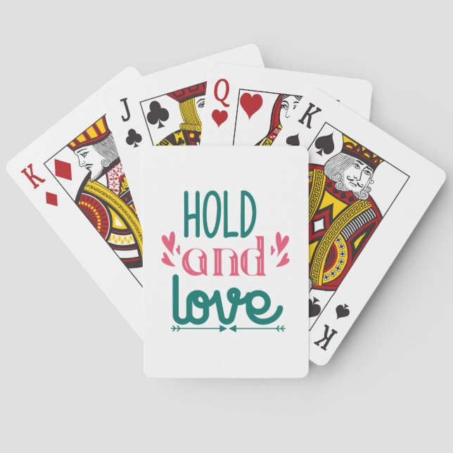 Couple Gift Hold And Love Playing Cards (Back)