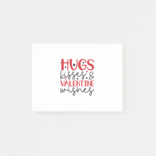 Couple Gift Hugs Kisses Wishes Post-it Notes