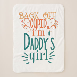 Couple Gift I Am Daddy Girl Sherpa Blanket