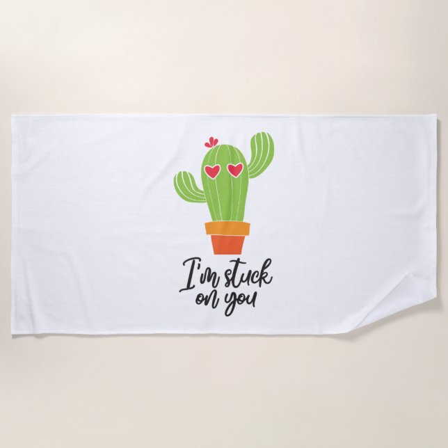 Couple Gift I Am On You Beach Towel (Front)