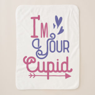 Couple Gift I Am Your Lovely Cupid Sherpa Blanket