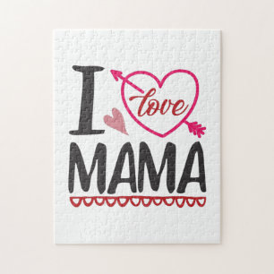 Couple Gift I Love Mama Jigsaw Puzzle