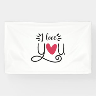 Couple Gift I Love You Banner