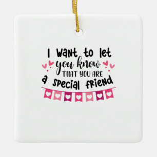 Couple Gift I Want To Let You Know Ceramic Ornament