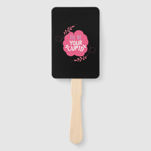 Couple Gift I Will Be Your Cupid Hand Fan