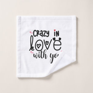 Couple Gift In Love With You Wash Cloth