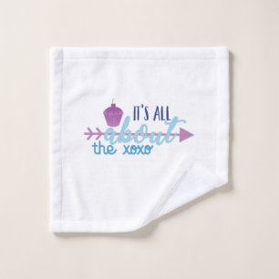 Couple Gift It Is All About The XO Wash Cloth