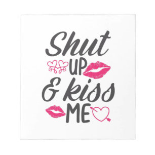 Couple Gift Kiss Me Notepad