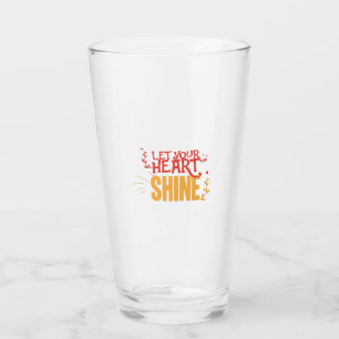 Couple Gift Let Your Heart Shine Glass