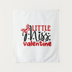 Couple Gift Little Miss Valentine Tapestry