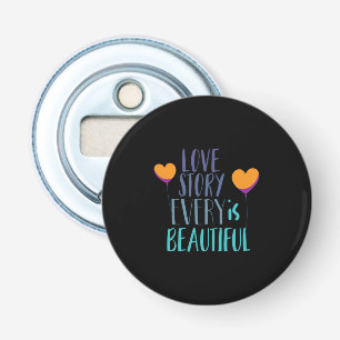 Couple Gift Love Story Is Beautiful Bottle Opener