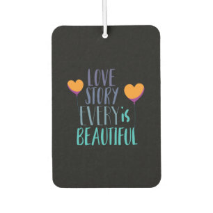 Couple Gift Love Story Is Beautiful Car Air Freshener