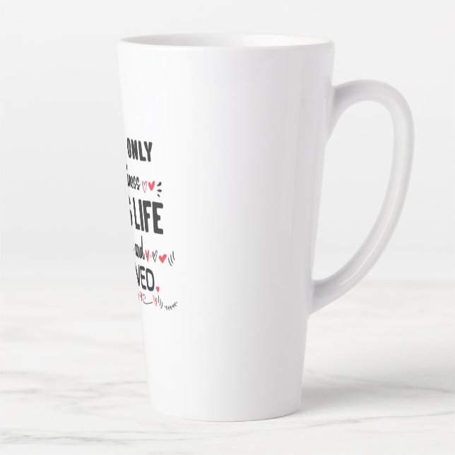 Couple Gift There Is Only One Happiness Latte Mug (Right)