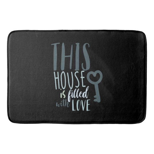 Couple Gift This House Is Filled With Love Bath Mat (Front)