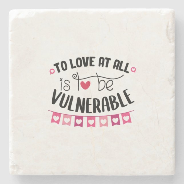 Couple Gift To Love At All Stone Coaster (Front)