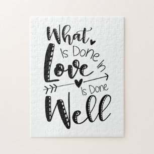 Couple Gift What Is Done In Love Jigsaw Puzzle