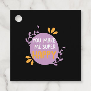 Couple Gift You Make Me Super Happy Favour Tags