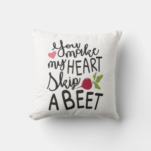Couple Gift You Make My Heart A Beet Cushion