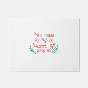 Couple Gift You Make My Heart Go Doormat