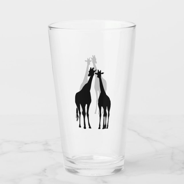 Couple Giraffe Glass (Back)