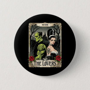 Couple Gothic Lovers Halloween Party Costume 6 Cm Round Badge