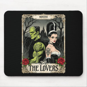 Couple Gothic Lovers Halloween Party Costume Mouse Pad
