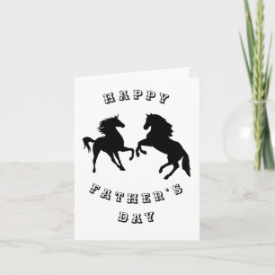 Couple Horse Fathers Day Card