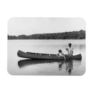 Couple in a Canoe Magnet