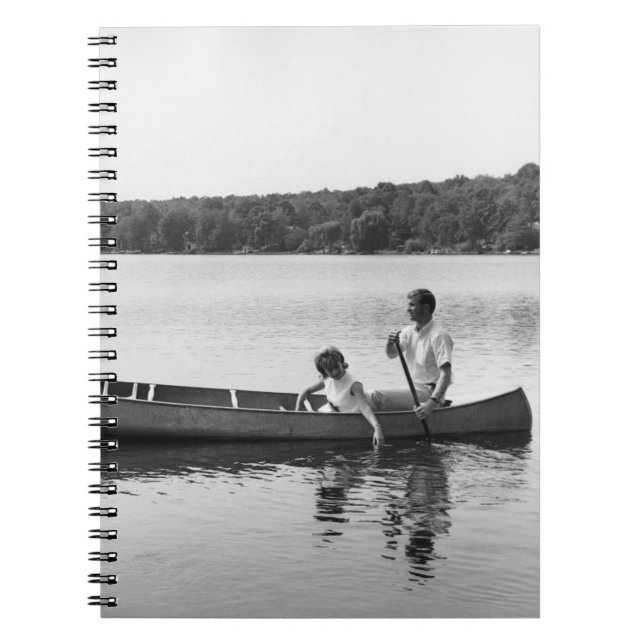 Couple in a Canoe Spiral Notebook (Front)