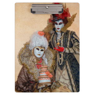 Couple in Carnival Costume, Venice Clipboard