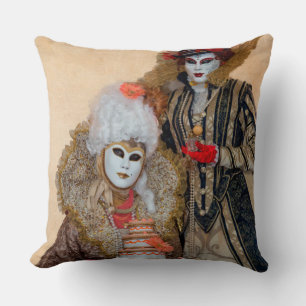 Couple in Carnival Costume, Venice Cushion