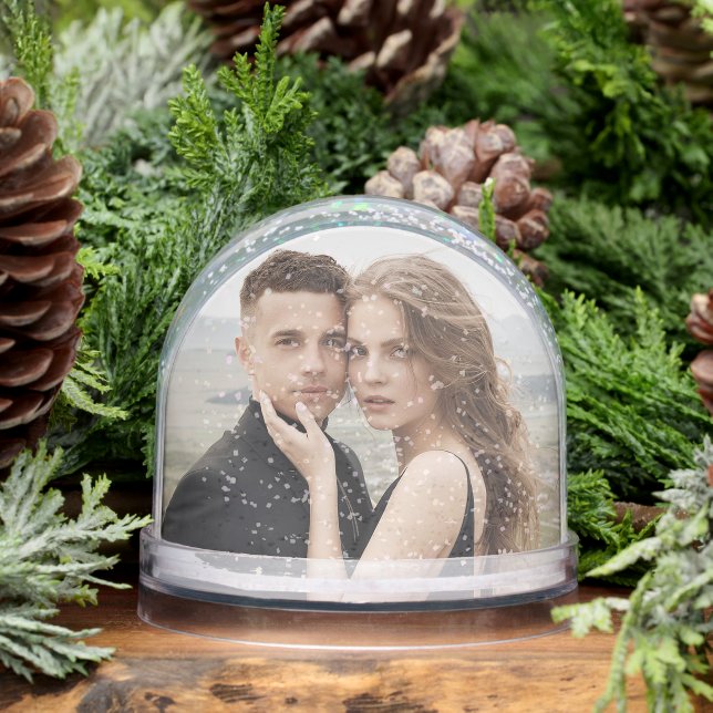 Couple in Love 2 Photo Snowglobe (Winter)