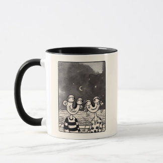 Couple In love ink Drawing Mug