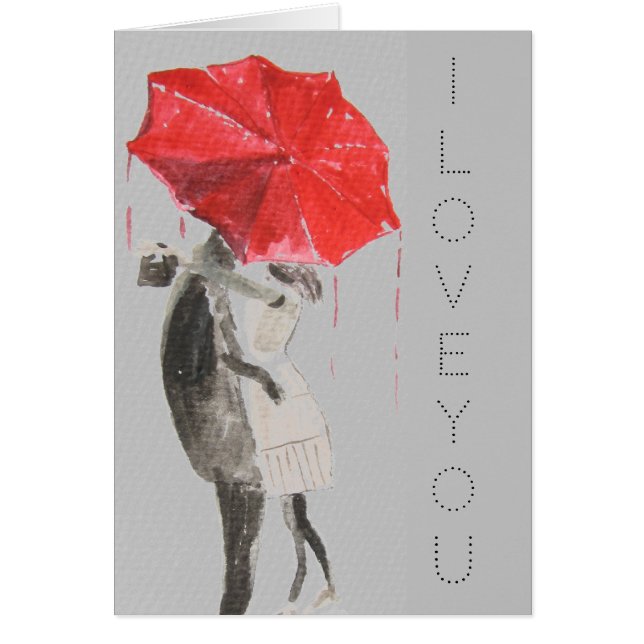 Couple in love kissing Valentine’s Day vintage (Front)