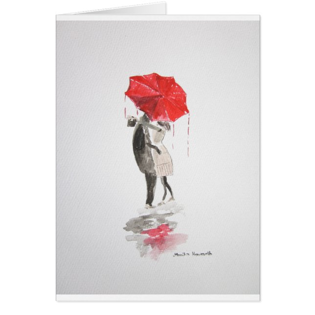 Couple in love kissing Valentine’s Day vintage (Front)