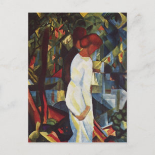Couple in the Woods by August Macke Postcard