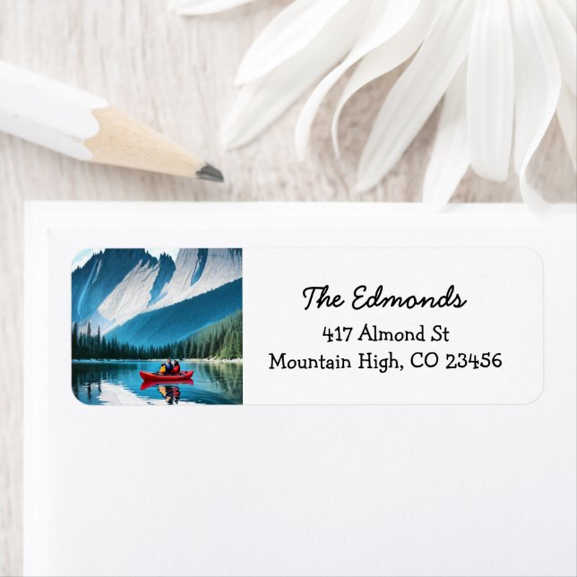 Couple Kayaking in the Mountains (Insitu)