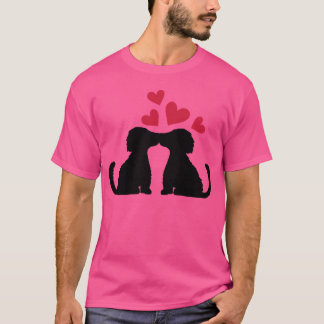 Couple kissing dogs in friend boy T-Shirt