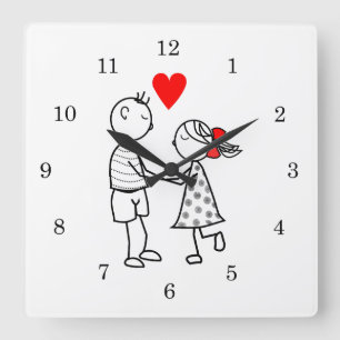 Couple Love Wall Clock