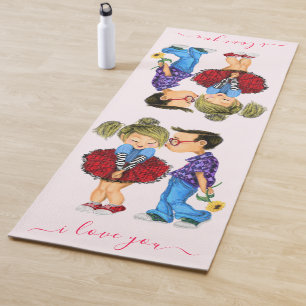 Couple Love Yoga Mat Gift - I Love You